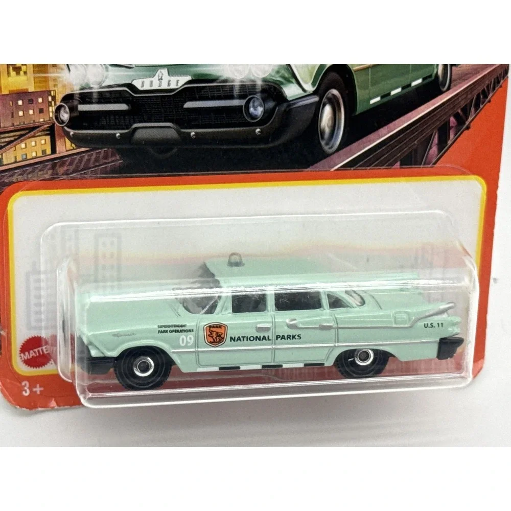 Matchbox 59 Dodge Coronet Police Diecast Car 1:64 Scale Green Metal Toy